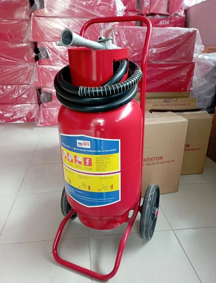 Bình chữa cháy dạng bột có xe đẩy MFZ35 – 35Kg